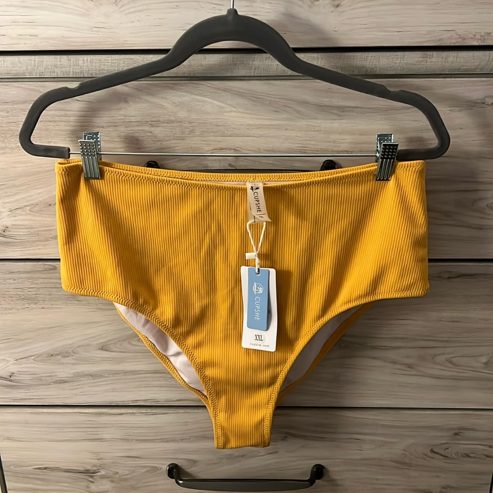 Cupshe yellow XXL bathing suit bottoms